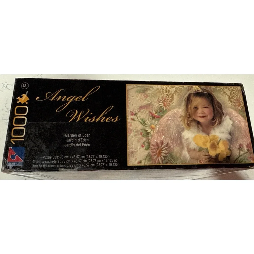 Kathleen Francour Angel Wishes Garden of Eden‎ 1000 Piece Jigsaw Puzzle Cottage